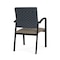 Lesro Newport Guest Chair Metal Frame, Black, RS Night Sky Back, MD Farro Seat NP1101 - alternate 2